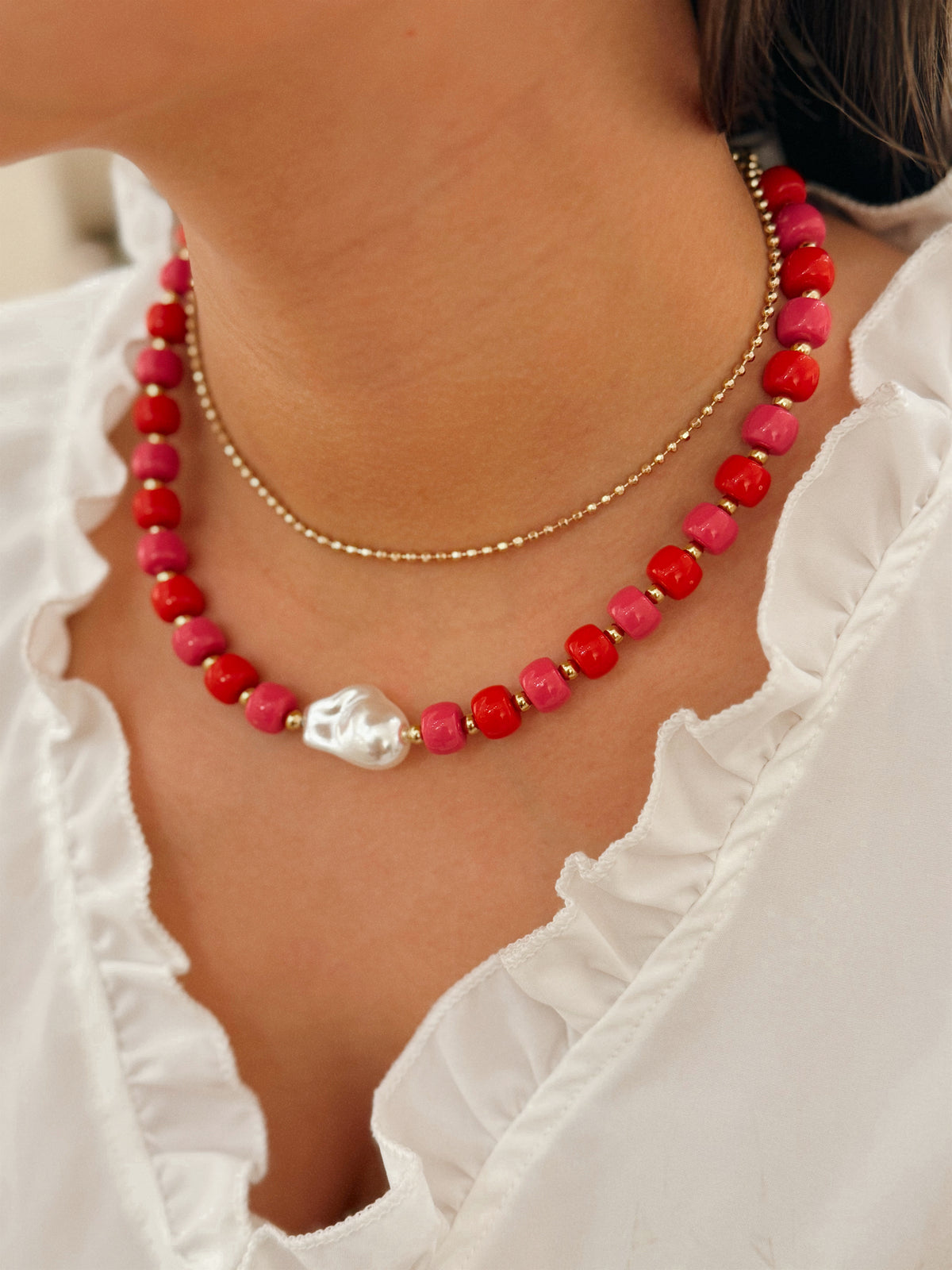 Collar Morris rosa
