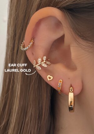 Ear Cuff Laurel Gold