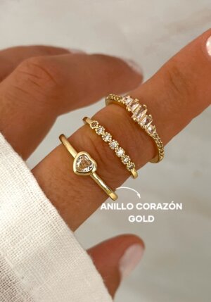 Anillo Corazón Gold